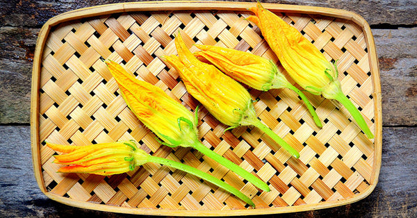 Stuffed Squash Blossoms - Alaya Naturals